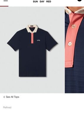 Sunday Red Tiger Woods Men’s Polo